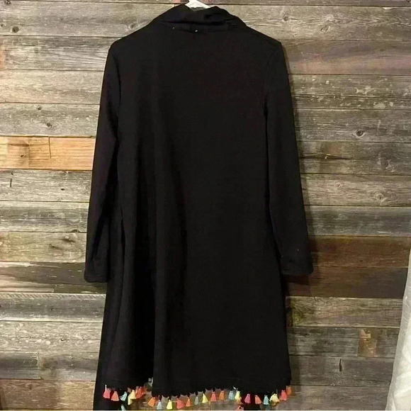 L&B Black Kimono with Neon Tassels NWT - Picture 6 of 8